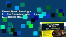Favorit Book  Running a Bar For Dummies Unlimited acces Best Sellers Rank : #5