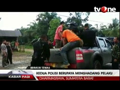 Dua Anggota Brimob Tewas Ditabrak Pencuri Kelapa Sawit