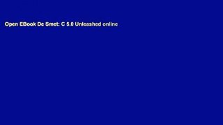 Open EBook De Smet: C 5.0 Unleashed online
