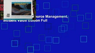Ebook Human Resource Management, Student Value Edition Full