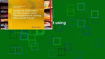 View Applied Statistics for Business and Management using Microsoft Excel Ebook