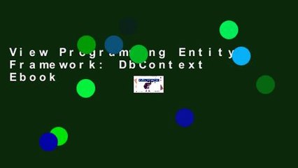 View Programming Entity Framework: DbContext Ebook