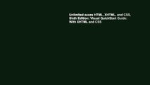 Unlimited acces HTML, XHTML, and CSS, Sixth Edition: Visual QuickStart Guide: With XHTML and CSS