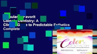 Popular to Favorit  Color in Dentistry: A Clinical Guide to Predictable Esthetics Complete