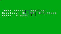 Best seller  Festival Overture, Op. 96. Miniature Score  E-book
