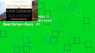 Digital book  Economics in One Lesson Unlimited acces Best Sellers Rank : #1