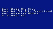 Open Ebook One Size Does Not Fit All: Traditional and Innovative Models of Student Affairs