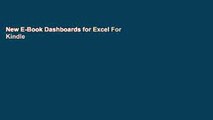 New E-Book Dashboards for Excel For Kindle