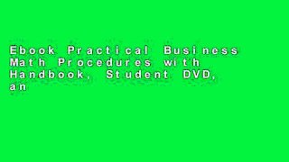 Ebook Practical Business Math Procedures with Handbook, Student DVD, and WSJ insert Full