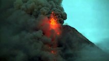 Volcano spews lava as thousands are evacuated