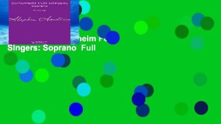 Best seller  Sondheim For Singers: Soprano  Full