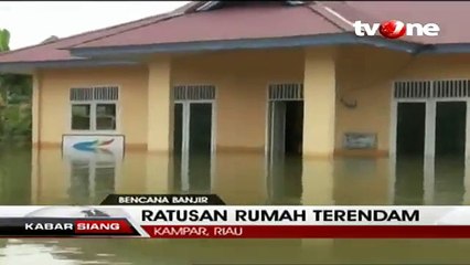 Banjir di Kampar, 300 KK Terancam Terisolir