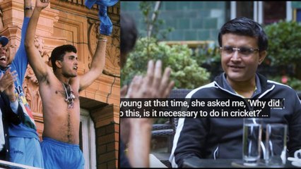 சட்டையை கழற்றி சுற்றியது ஏன்?...கங்குலியே சொல்கிறார்- வீடியோ