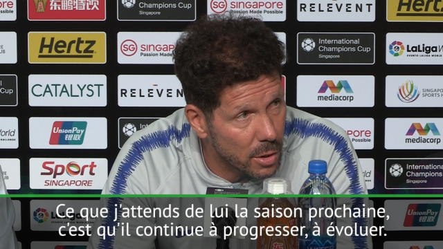 Atlético - Simeone: J'attends de Griezmann qu'il progresse encore