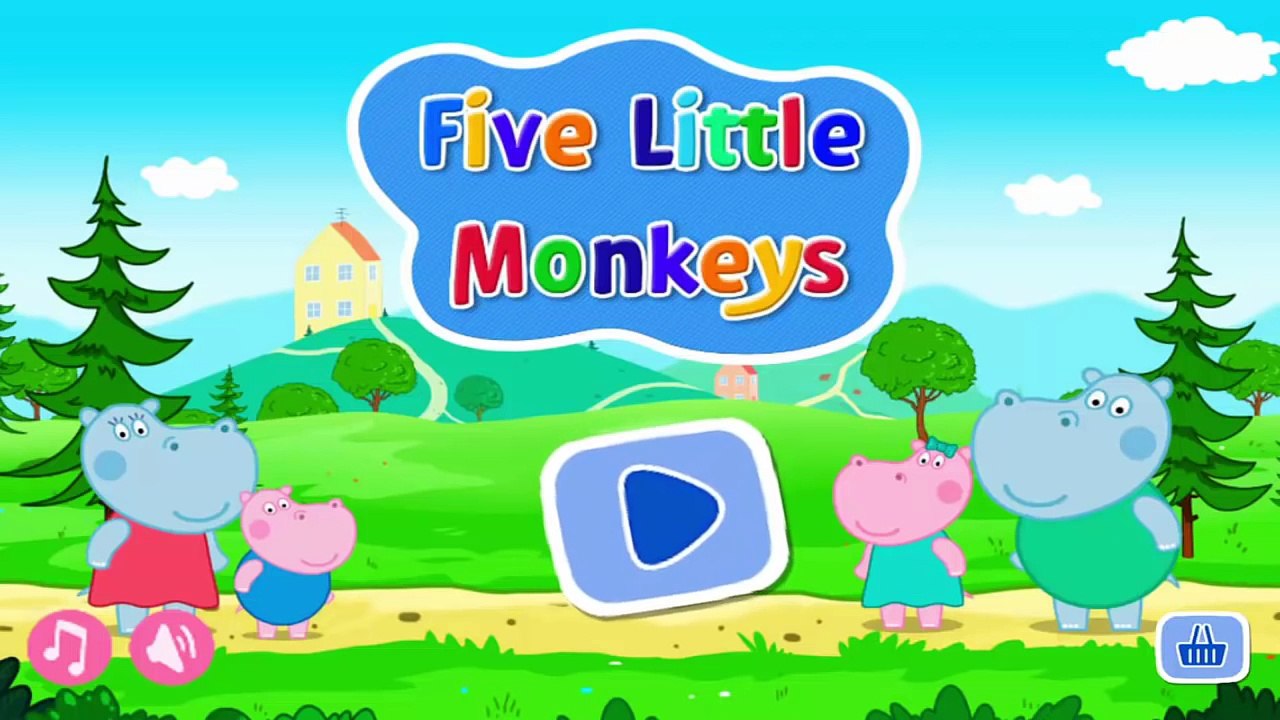 Hippo Pepa Five Little Monkeys