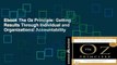 Ebook The Oz Principle: Getting Results Through Individual and Organizational Accountability