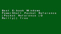 Best E-book Windows PowerShell Pocket Reference (Pocket Reference (O Reilly)) free of charge