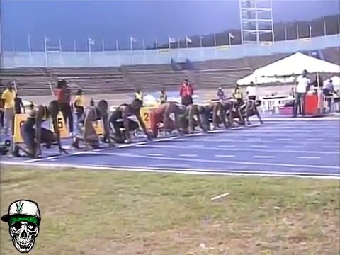 272 Asafa Powell easily beats Yohan Blake 100m quaterfinal Jamaican trials 2015