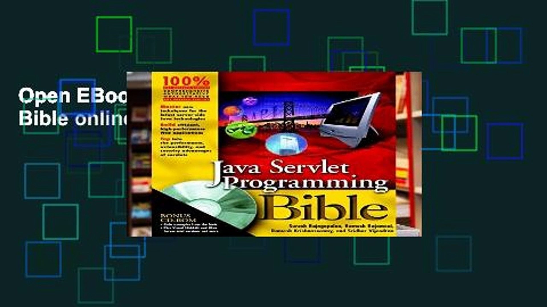 Open EBook Java Servlet Programming Bible online
