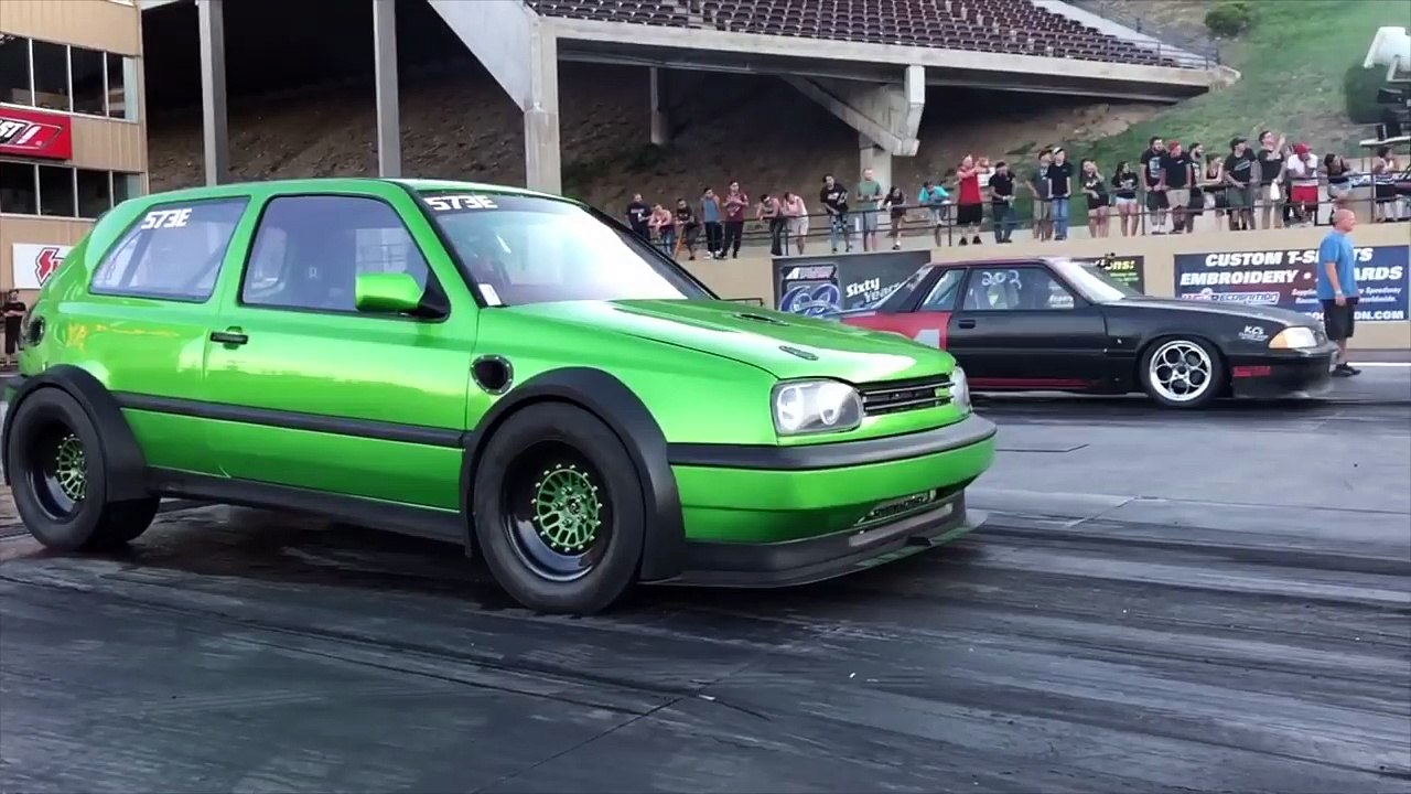 This VW Golf Makes 1600 HORSEPOWER!  (Twin Engine & Twin Turbo!)