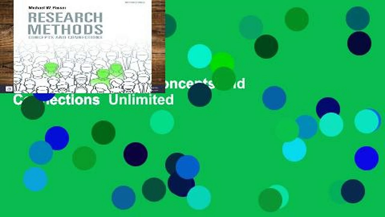 Trial New Releases  Research Methods: Concepts and Connections  Unlimited