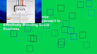 New E-Book Digital Sense: The Common Sense Approach to Effectively Blending Social Business