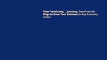 View Franchising   Licensing: Two Powerful Ways to Grow Your Business in Any Economy online