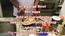 CRAB CAKES DIY RECIPE Cooking Show by AB TRAXX