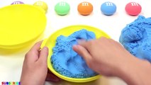 Peppa Pig Eat M&M Candy and Learn Colors Kinetic Sand Giant M&M Chocolate Videos For Kids