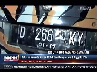 Dua Anggota LSM dan Kendaraannya Diamuk Massa