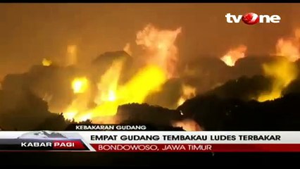 Empat Gudang Tembakau Ludes Terbakar