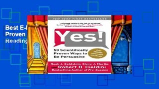 Best E-book Yes!: 50 Scientifically Proven Ways to Be Persuasive P-DF Reading