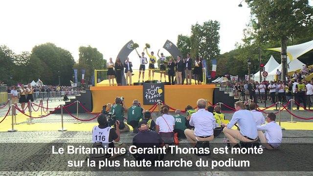 Geraint Thomas remplace Chris Froome en haut des Champs