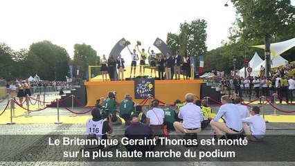 Geraint Thomas remplace Chris Froome en haut des "Champs"