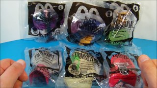 new HOTEL TRANSYLVANIA SET OF 6 McDONALDS HAPPY MEAL MOVIE TOYS VIDEO REVIEW