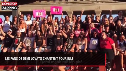 Demi Lovato hospitalisée après une overdose, ses fans chantent pour elle lors d'un concert annulé (vidéo)