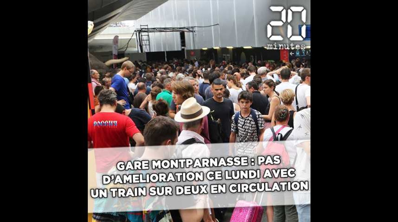 Gare Montparnasse: Pas d’amélioration ce lundi avec 50% de trains supprimés