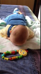3 months old (14weeks) baby crawling