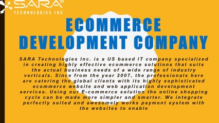 Ecommerce Development Company