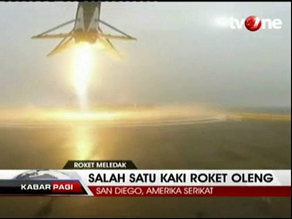 Falcon 9 Gagal Mendarat di Landasan