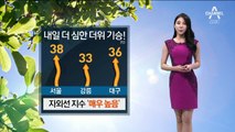 [날씨]내일 폭염 절정…한낮 기온 서울 38도