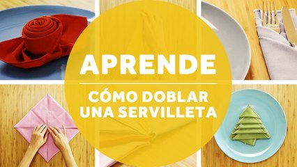 Ideas para doblar las servilletas de forma creativa y sorprender a todos by Muy Facilito