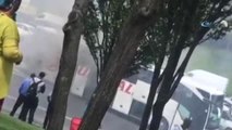 Esenler Hal Yolu'nda Otobüs Yangını