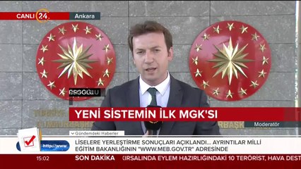 Yeni sistemin ilk MGK'sı