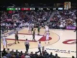 LeBron James puts home the back-door alley-oop from Zydrunas