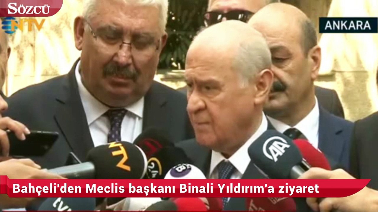 Bahçeli'den Meclis başkanı Binali Yıldırım'a ziyaret