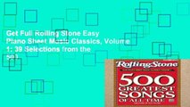 Get Full Rolling Stone Easy Piano Sheet Music Classics, Volume 1: 39 Selections from the 500