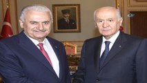 TBMM Başkanı Binali Yıldırım, MHP Genel Başkanı Devlet Bahçeli'yi Kabul Etti
