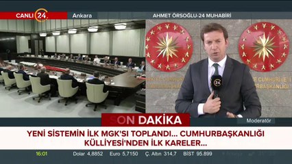 Yeni sistemin ilk MGK'sı toplandı