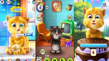 Talking Tom Ginger Ben Finger Family Song Funny Animation Baby Nursery Rhymes
